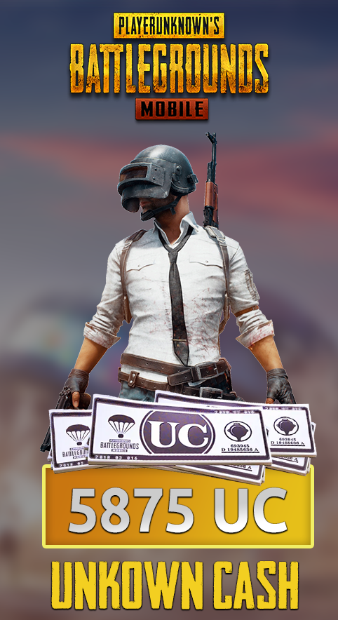 5875 PUBG Mobile UC Unknown Cash