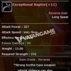 Exceptional Raptor +11 Reverse