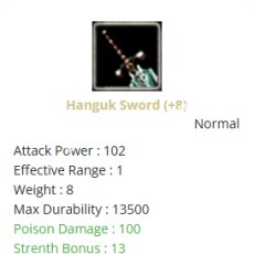 +8 HANGUK SWORD (SON FİYAT)