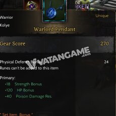 warlord pendant