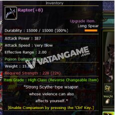 raptor (+8)